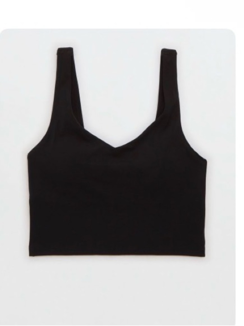 OFFLINE by Aerie Real Me Low Key Longline Sports Bra - True Black